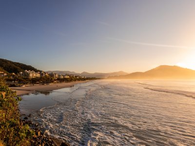 Colorful sunrise on the beach
